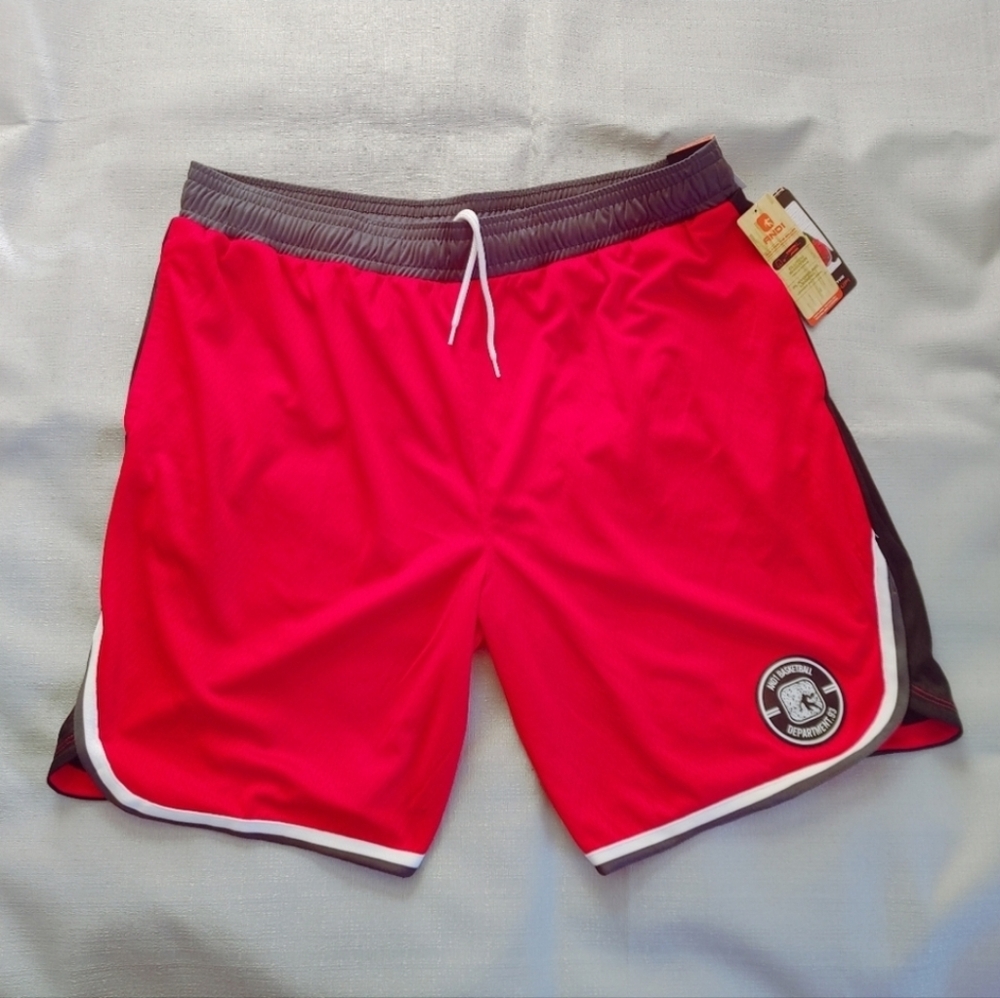 And1 Red/Black Workout Basketball Shorts Men's size 2XL NEW